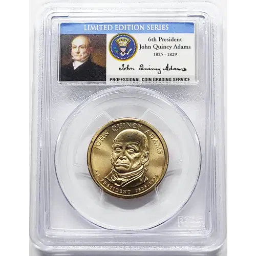 (2008) $1 Missing Edge Lettering John Q. Adams - Satin Finish Edge Error (3)