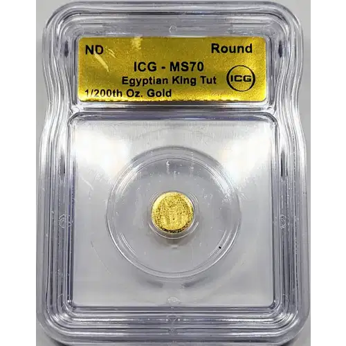 - 1/200 oz Gold ICG MS-70 Egyptian King Tut  generic (3)