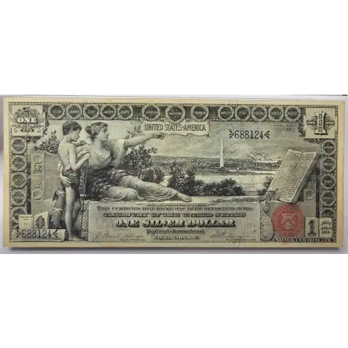 $1 1896 Small Red with rays Silver Certificates 224 (2)