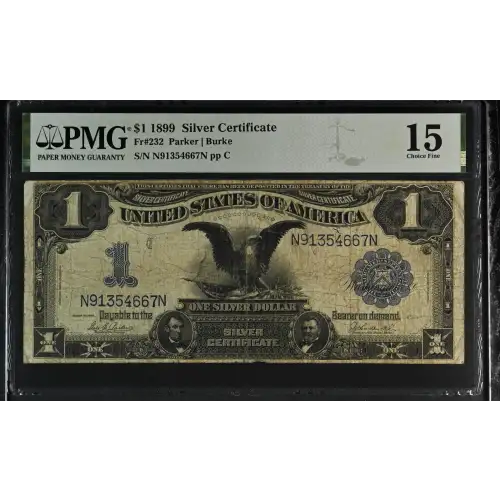 $1 1899 Blue Silver Certificates 232 (2)
