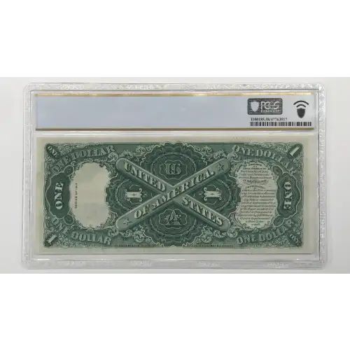 $1 1917 Small Red, scalloped Legal Tender Issues 39m (2)