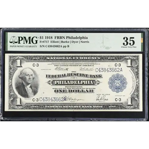 $1 1918  Federal Reserve Bank Notes 717 (2)