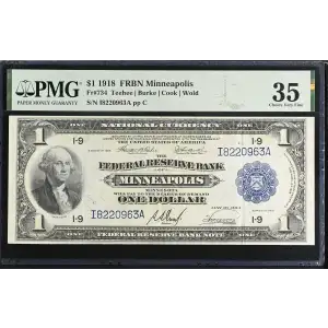 $1 1918  Federal Reserve Bank Notes 734
