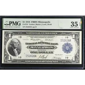 $1 1918  Federal Reserve Bank Notes 734