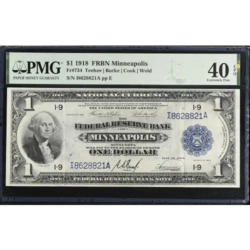 $1 1918  Federal Reserve Bank Notes 734