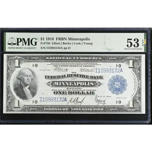 $1 1918  Federal Reserve Bank Notes 736