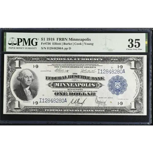 $1 1918  Federal Reserve Bank Notes 736