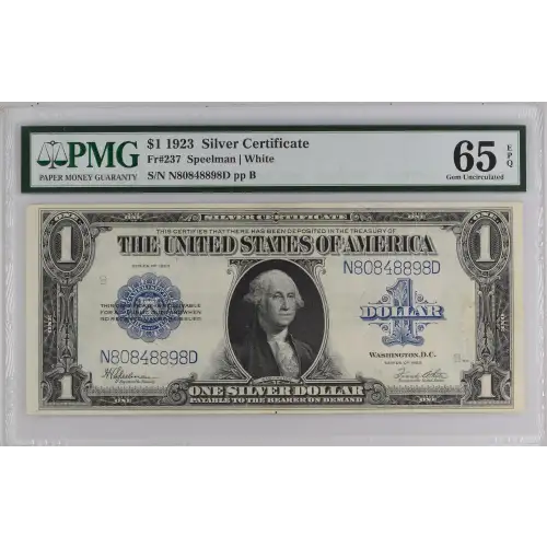 $1 1923 Blue Silver Certificates 237 (2)