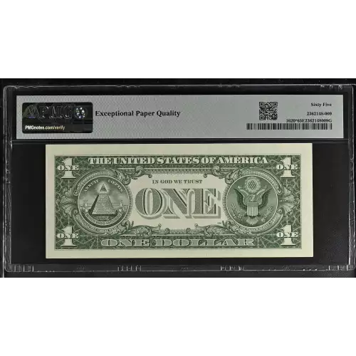 $1 1957-A blue seal. Small Silver Certificates 1620* (4)