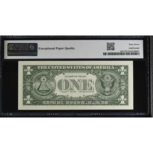 $1 1957-B blue seal. Small Silver Certificates 1621* (3)