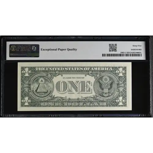 $1 1963-B. Green seal. Small Size $1 Federal Reserve Notes 1902-L* (3)