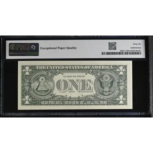 $1 1963-B. Green seal. Small Size $1 Federal Reserve Notes 1902-L* (3)
