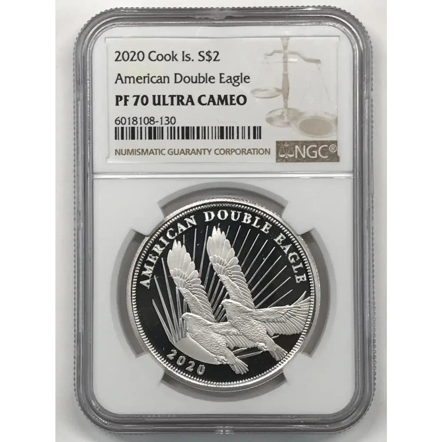 2020 1/2 oz Silver NGC PF-70 ULTRA CAMEO American Double Eagle