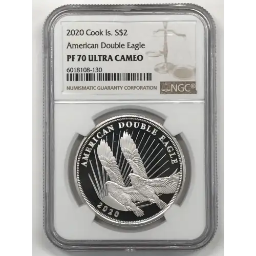 2020 1/2 oz Silver NGC PF-70 ULTRA CAMEO American Double Eagle