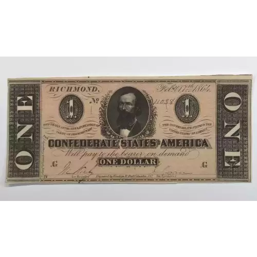 $1   Issues of the Confederate States of America CS-71