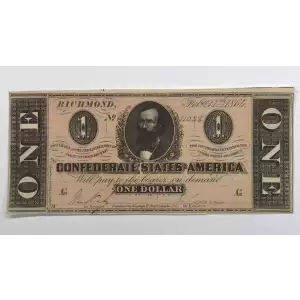 $1   Issues of the Confederate States of America CS-71