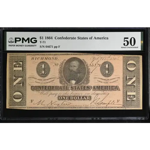 $1   Issues of the Confederate States of America CS-71 (2)