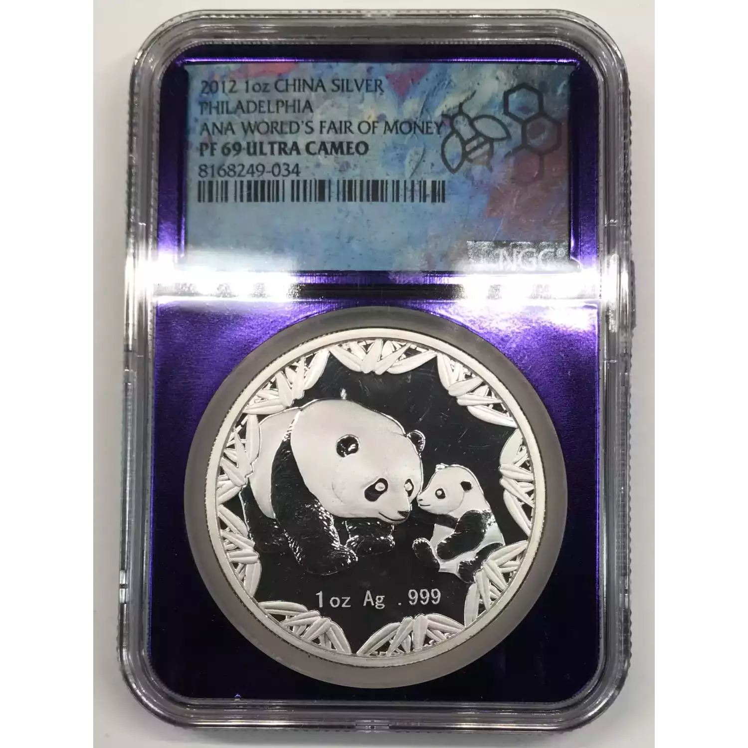 超希少 準最高鑑定 NGC PF69 2012 ステンドグラス埋込 銀貨