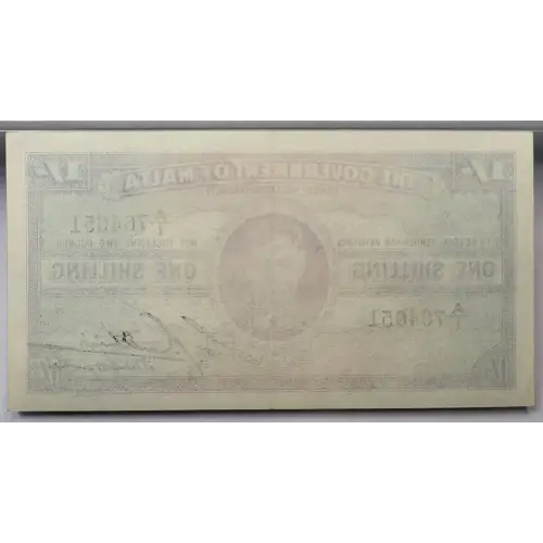 1 Shilling ND (1943), 1940-1943 Issue  Malta 16 (4)