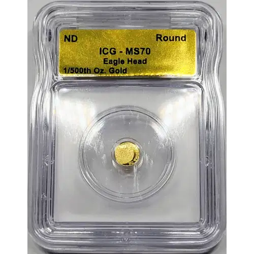 1/500 oz Gold ICG MS-70 Eagle Head generic (3)