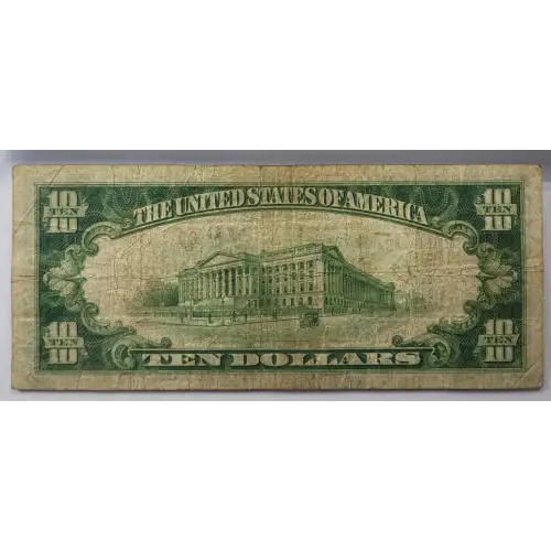 $10 1929 brown seal Small Federal Reserve Bank Notes 1860-G