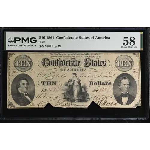 $10   Issues of the Confederate States of America CS-25 (2)