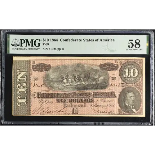 $10   Issues of the Confederate States of America CS-68