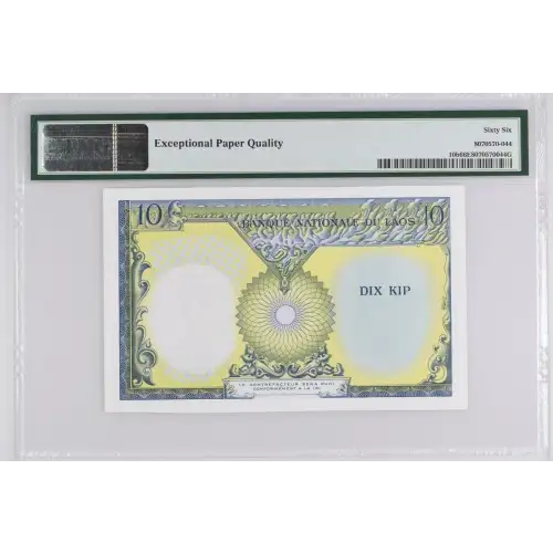 10 Kip ND (1962), 1962-1963 ND Issue b. Signature 5 Laos 10 (3)