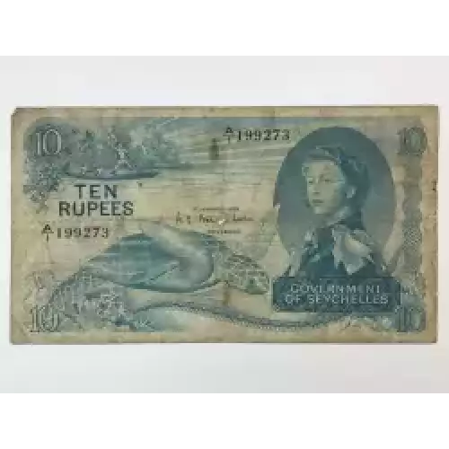 10 Rupees 1968; 1974, 1968 Issue a. 1.1.1968 Seychelles 15