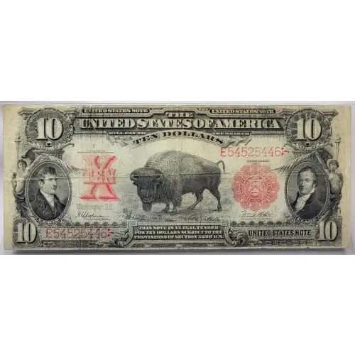 $10  Small Red, scalloped Legal Tender Issues 122 (2)
