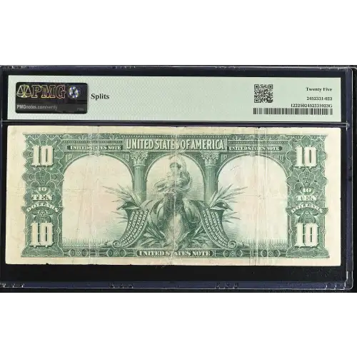 $10  Small Red, scalloped Legal Tender Issues 122 (3)