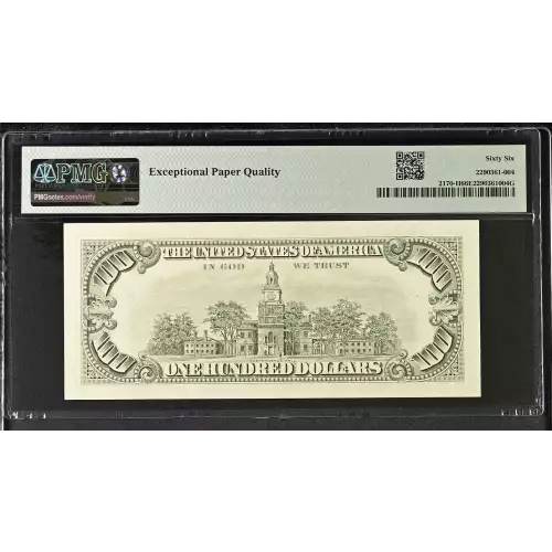 $100 1981-A.  Small Size $100 Federal Reserve Notes 2170-H (2)