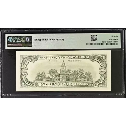 $100 1981-A.  Small Size $100 Federal Reserve Notes 2170-H (2)