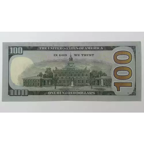 $100 2009-A.  Small Size $100 Federal Reserve Notes 2187-G (3)