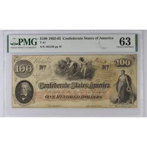 $100   Issues of the Confederate States of America CS-41 (2)