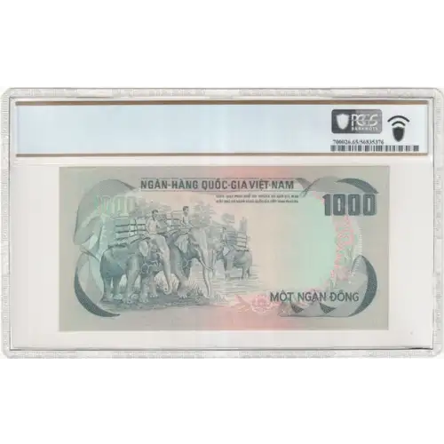 1000 Dong ND (1972), 1972; 1975 ND Issue a. Issued note South Viet Nam 34 (3)