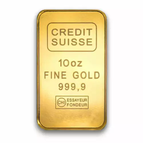 10oz Credit Suisse Gold Bullion Bar