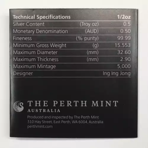 1/2 oz Silver (COIN) (5)