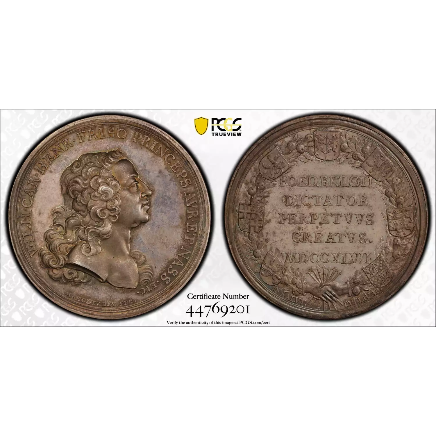 1747 Medal Van Loon-246 Silver William IV