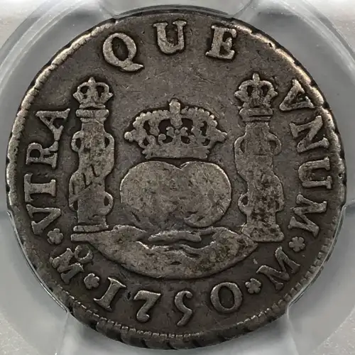 1750 Mo M Mexico Silver 2 Reales PCGS F-15 (4)