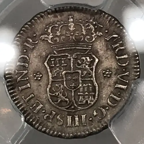 1759 LM JM Peru Silver 1/2 Real PCGS AU Details (cleaned) (5)