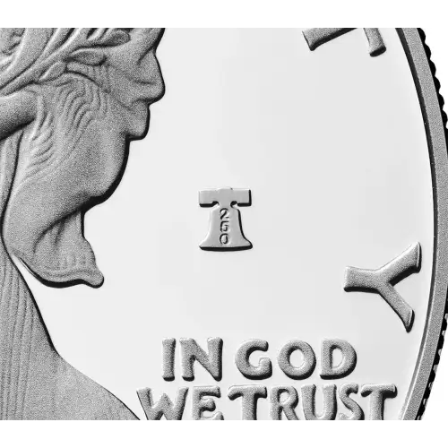 1776-2026-W Liberty Bell 250 Privy Mark Proof Silver Eagle w OGP - Box & COA