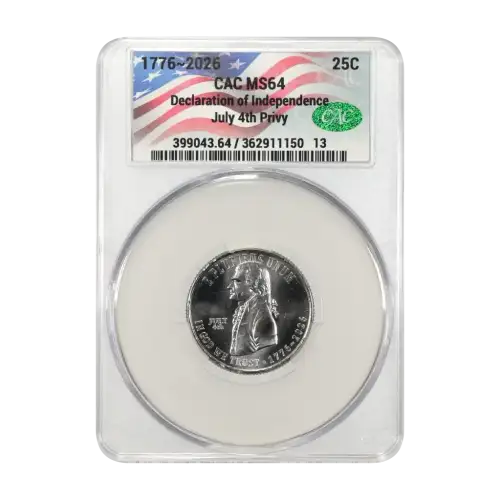 1776~2026 Declaration of Independence 25c July 4th Privy (2)