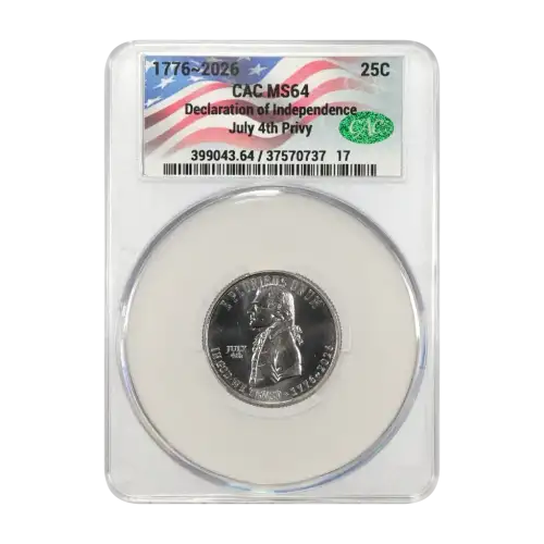 1776~2026 Declaration of Independence 25c July 4th Privy (2)