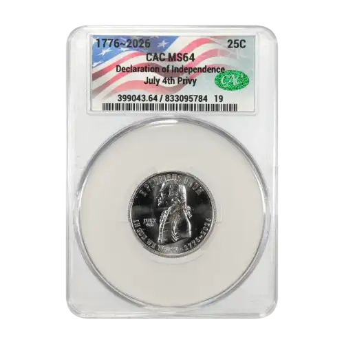 1776~2026 Declaration of Independence 25c July 4th Privy (2)