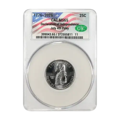 1776~2026 Declaration of Independence 25c July 4th Privy (2)