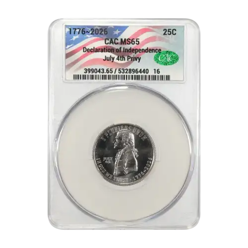 1776~2026 Declaration of Independence 25c July 4th Privy (2)