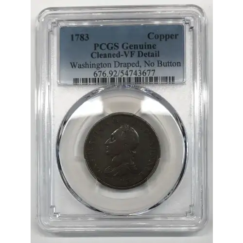 1783 Copper Washington Draped, No Button, BN