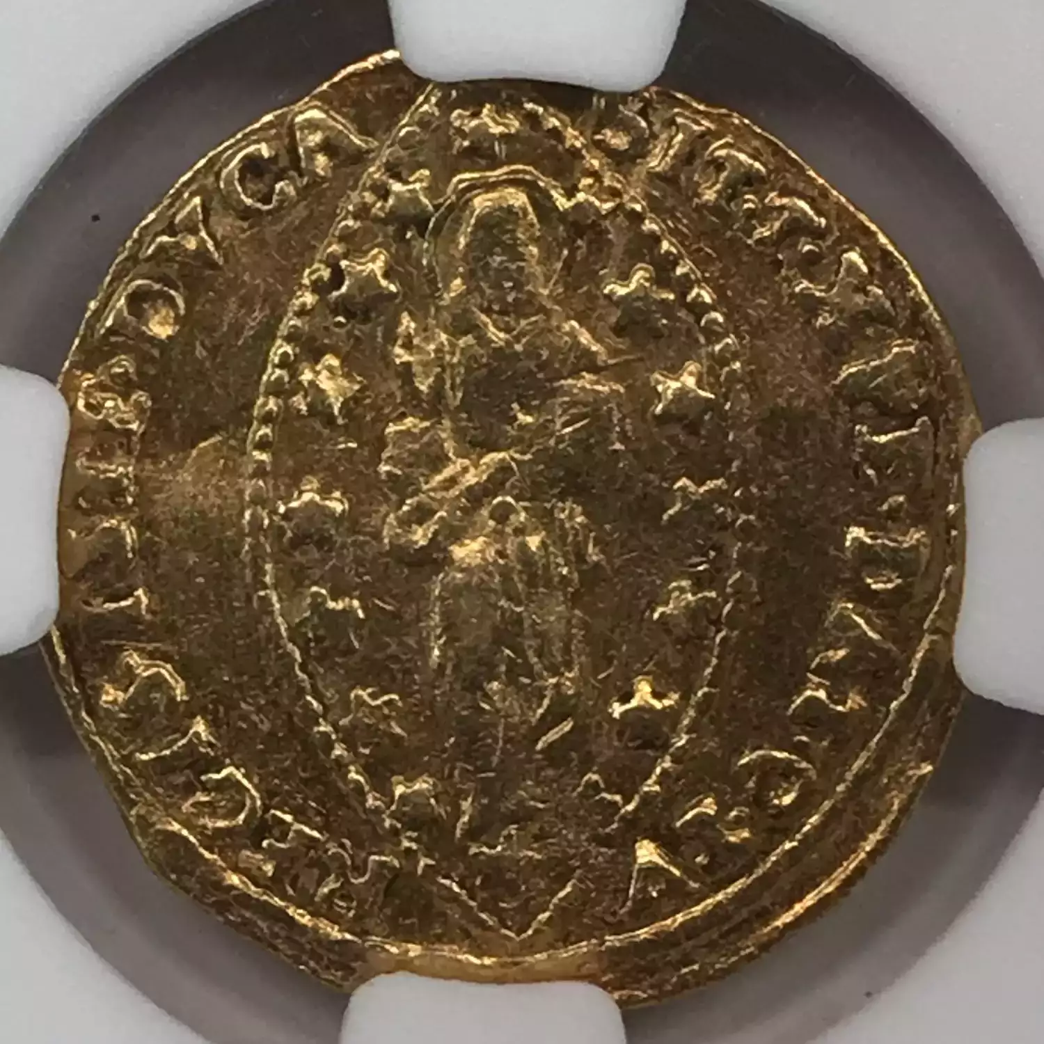 1789-97) ITALIAN STATES Gold ZECCHINO NGC XF-45 VENICE LUDOVICO