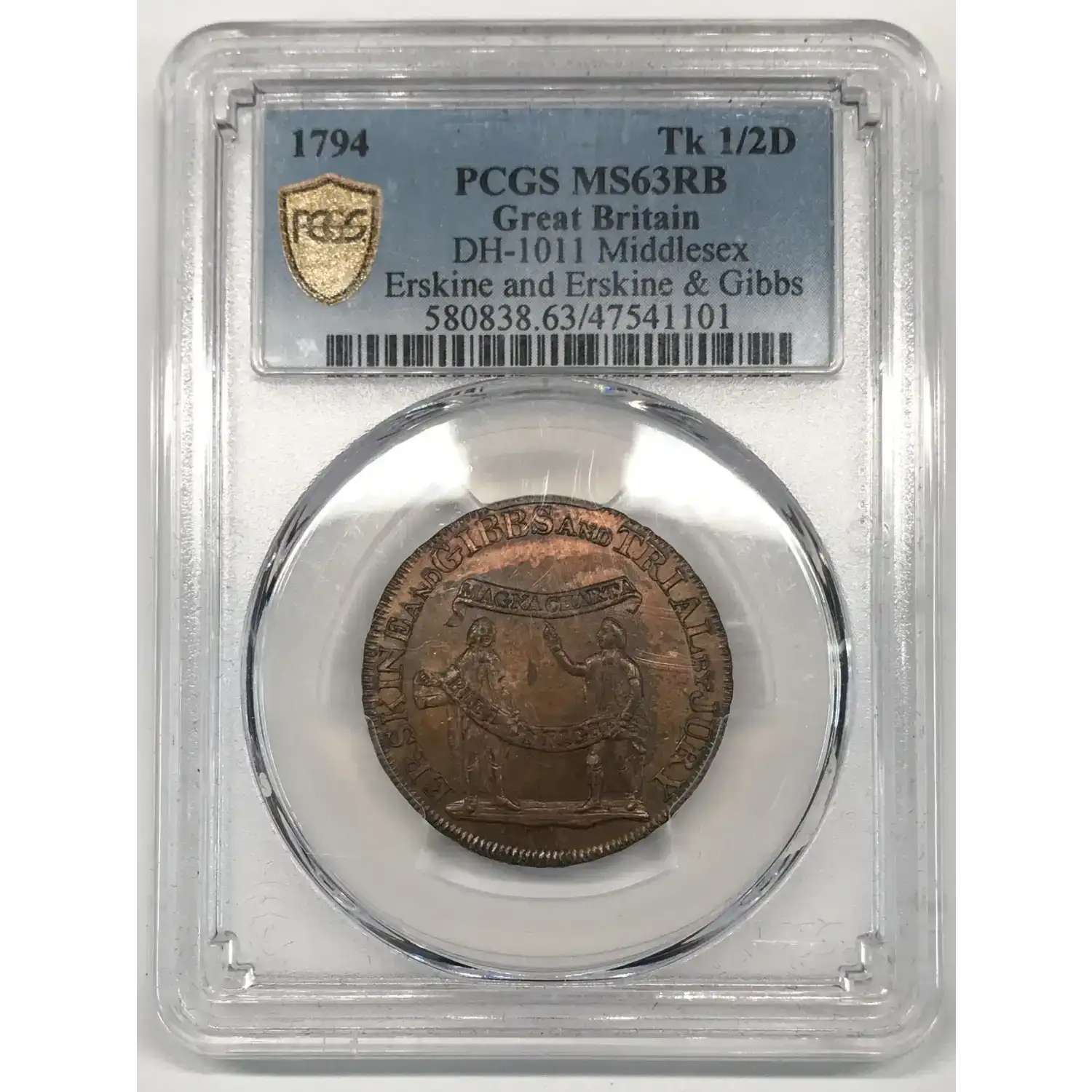 1794 Tk 1/2D DH-1011 Middlesex Erskine and Erskine & Gibbs, RB (3)